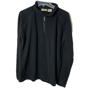 Men's Black Fleece Quarter Zip Medium 10,000‎ Above Sea Level Active Jacket